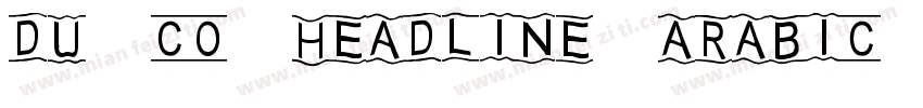 Du Co Headline Arabic 600字体转换